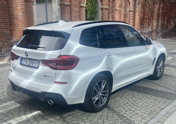 BMW X3 cena 136000 przebieg: 156000, rok produkcji 2018 z Pabianice małe 407